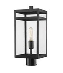 Z-lite 596PHMR Nuri 18" Tall Outdoor Single Head Post Light Black. Fixed Price $170.00.