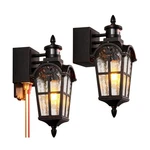 16.4" Motion Sensor Outdoor Lights With Gfci Outlet, 2-PACK Orb Porch.... Fixed Price $143.78.