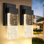 Beslowe Outdoor Wall Light Fixtures With Crystal Bubble Glass, Waterproof Ext.... Fixed Price $101.99.