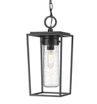 Z-lite 594CHM-BK Sheridan Outdoor Ceiling Light, 1-LIGHT 100 Watts, Black. Fixed Price $104.00.