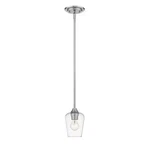 Z-lite 473MP-BN Joliet 1 Light 5.5 Brushed Nickel Pendant Ceiling. Fixed Price $69.99.