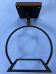 1PC Classic Yoke Gas Copper Lantern Bracket Custom W/ Texture Black Powder Coat. Fixed Price $150.00.