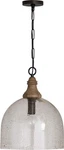 Capital Lighting 336011YP-484 Inglewood Clear Seeded Glass Dome Pendant, 1-LIGHT. Fixed Price $329.00.