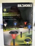 Ideaworks Solar Led All American Accent Lights SETOF6 Red,white,blue Outdoor New. Fixed Price $25.00.