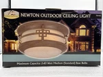 Patriot Lighting Newton Outdoor Ceiling Alabaster Glass 11-1/4 X 5-7/8. Fixed Price $56.95.