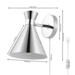Safavieh Jordie 8.25" Wall Sconce, Reduced Price 2172770756 SCN4143C. Fixed Price $50.00.