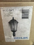 Nib Kichler 9532 Black Courtyard 1-LIGHT Outdoor Post. Fixed Price $270.00.