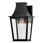 Hinkley Lighting Georgetown 1LT 12" Outdoor Wall Mount Lantern, Black - 28890BK. Fixed Price $159.00.
