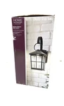 Home Decorators 1-LIGHT Bronze Outdoor Wall Lantern With Water Glass. Fixed Price $42.00.