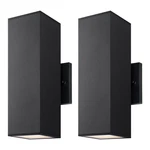 Mirrea Modern Outdoor Porch Patio 2 Lights With Aluminum Recta.... Fixed Price $134.25.