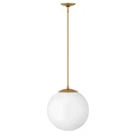 Hinkley Lighting Warby 1 Medium Orb Pendant, Heritage Brass 3744HB-WH. Fixed Price $296.65.