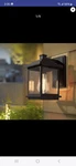 Classy Leaves Black Outdoor Wall Lights Exterior Fixture Modern Po. Fixed Price $34.99.