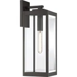 Quoizel Westover 20" Outdoor Wall Sconce 1LIGHT Western Bronze With Clear. Fixed Price $72.50.