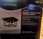 Harbor Breeze Litshire 2 Light Oil Rubbed Bronze Flush Mount Ceiling. Fixed Price $16.16.