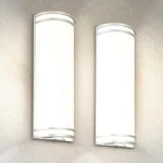 18 Inch Led Outdoor & Indoor Wall Mount Light Fixture - Brushed Nickel Modern. Fixed Price $216.99.