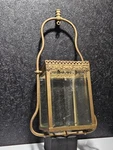 Antique Victorian Gas Lantern Lighting Beveled Glass For Restoration. Fixed Price $225.00.
