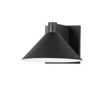 Black Led Outdoor Wall Sconce From The Conoid Collection. Fixed Price $128.00.