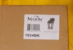 Maxim Lighting Outdoor Wall Lantern Black 1024BK Exterior Fixture. Fixed Price $36.00.