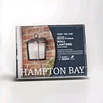New Hampton Bay Ashton 10.87 In. 1-LIGHT Black Hardwired Outdoor Wall Lant. Fixed Price $30.00.
