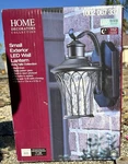 Home Decorator Avia Led Dusk Dawn Wall Lantern Sconce Falls Glass Shade. Fixed Price $75.00.