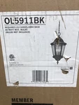 Generation Lighting Martinsville Three Outdoor Pendant Lantern Black. Fixed Price $175.00.