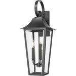 Z-lite 5008B-BK Gannon 3 Light 27.25 Inch Black Outdoor Wall G9. Fixed Price $404.00.