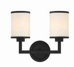 Crystorama Lighting Group BRY-8002 Bryant 15"W Vanity Black. Fixed Price $158.40.