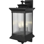 Outdoor Wall Sconce Light Fixture Ribbed Glass Large Porch Walkway Lantern 23". Fixed Price $256.96.