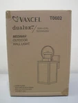 Vaxcel Medinah Outdoor Wall Light With Motion Sensor Textured Black # T0602. Fixed Price $140.00.