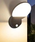 Angestlite Motion Sensor Outdoor Wall Light 18W 1980LM Black Round Led Porch. Fixed Price $88.45.