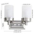 Safavieh Kylan Two Light Sconce, Reduced Price 2172738781 SCN4048A. Fixed Price $47.00.