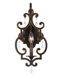 Kalco Lighting New Jeweled 1 Candle Scroll Antique Copper Wall Sconce Lamp. Fixed Price $93.50.