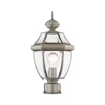 Livex Lighting 2153-91 Monterey Brushed Nickel Outdoor Post Top Lantern. Fixed Price $164.99.
