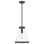 Quoizel Bristol Pendant Light In Mottled Black. Fixed Price $309.99.