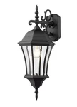 Wakefield 1-LIGHT Outdoor Wall Sconce In Black. Fixed Price $144.00.