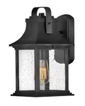 Hinkley Lighting 2390 Black 14"H Outdoor Wall Sconce With Seedy Glass. Fixed Price $299.00.