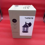 Project Source 11.8 Wall Lantern. Clear Beveled Glass W/ Black Finish- 1479179. Fixed Price $15.00.