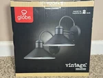 Globe Electric 44165 1-LIGHT Outdoor Wall Sconce, 2-PACK, Black Finish, Outdo.... Fixed Price $45.00.