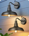 Dewenwils 2PACK Black Matte Outdoor Wall Lights,farmhouse Gooseneck Barn Fixture. Fixed Price $49.99.
