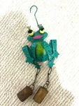 Green Frog Door Chime, Garage/entryway Decor, Antique, Light Rust. Fixed Price $119.84.