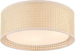Wingbo 15.7 3 Light Flush Mount Ceiling Fixture - Rattan Drum Shade. Fixed Price $179.99.