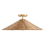 Savoy House 1-LIGHT 22" Ceiling Light, Natural Brass M60074NB. Fixed Price $200.00.