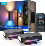 Govee Outdoor Updown Wall Light, Pack, 1200LM Rgbicww Smart Porch Lights. Fixed Price $199.99.
