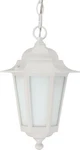 Nuvo Cornerstone 1 Light White Outdoor Hanging Lantern. Fixed Price $47.99.