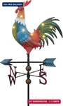 Teresa's Collections Garden Decor With Solar Outdoor Lights, Metal Rooster Weath. Fixed Price $37.36.