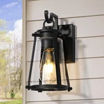 Gepow Outdoor Wall Lantern Light Fixture, Black Exterior Mounted Sconces.... Fixed Price $126.51.