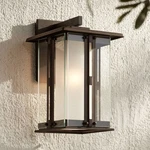 Fallbrook Rustic Outdoor Wall Light Fixture Bronze 13" For Exterior Barn Deck. Fixed Price $199.99.