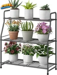 Plant Stand Outdoor Indoor 3 Tier Metal Waterproof Shelf For Living Room. Fixed Price $36.34.