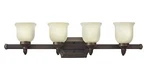 Hinkley Olde Bronze 4 Light Solid Cast Brass Bath Wall Spanish Alabaster Glass. Fixed Price $71.99.
