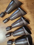 Set Of 5 Lsi Greenlee Line Voltage Landscape Bullet Light Fixtures. Fixed Price $699.99.